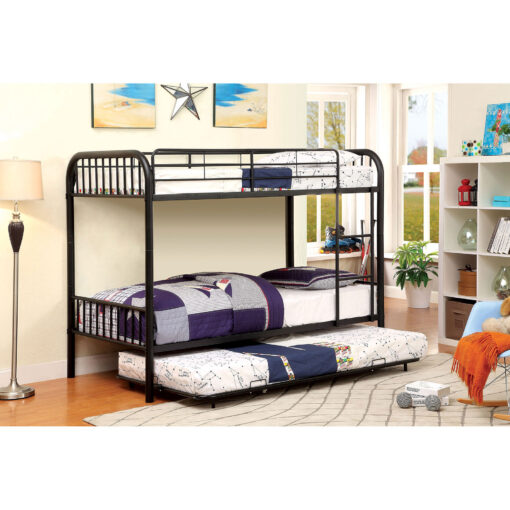 Rainbow Contemporary Metal Twin/Twin Bunk Bed