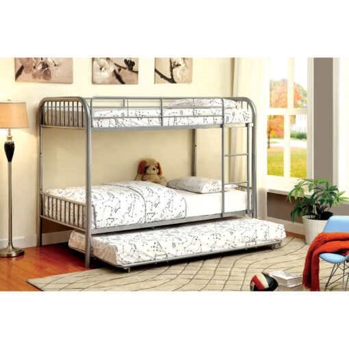 Rainbow Contemporary Metal Twin/Twin Bunk Bed - Image 2