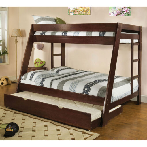 Arizona Transitional Dark Walnut Twin/Full Bunk Bed