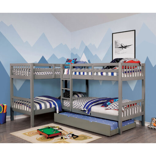 Marquette Transitional Quadruple Twin Bunk Bed - Image 2