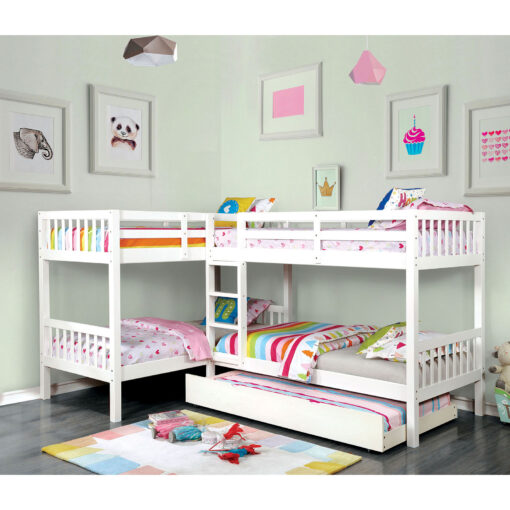 Marquette Transitional Quadruple Twin Bunk Bed - Image 3