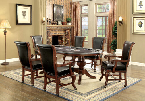 Melina Transitional 7 Piece Dining Table Set