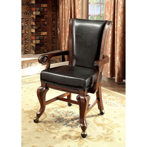 Melina Transitional Solid Wood Arm Chair