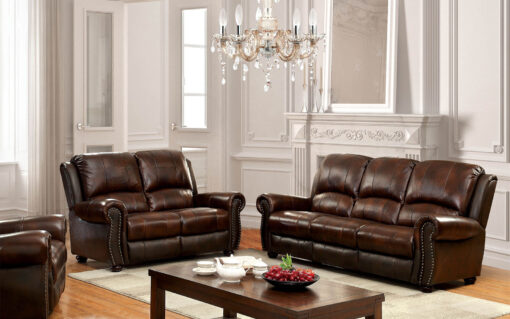 Furniture of America Turton Transitional Brown Sofa Collection