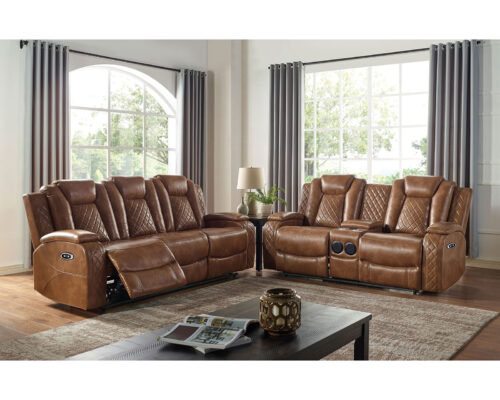 Furniture of America Alexia Transitional Brown Sofa Collection