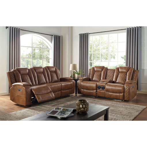 Furniture of America Alexia Transitional Brown Sofa Collection