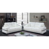Furniture of America Zibak Contemporary White/Chrome Sofa Collection