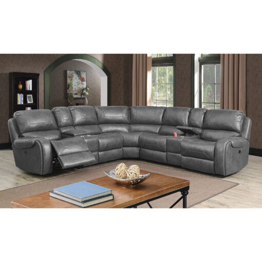 Joanne L-Shaped Design Power Sectional - Image 2