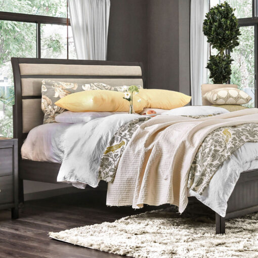 Berenice Transitional Padded Headboard Bed - Image 2