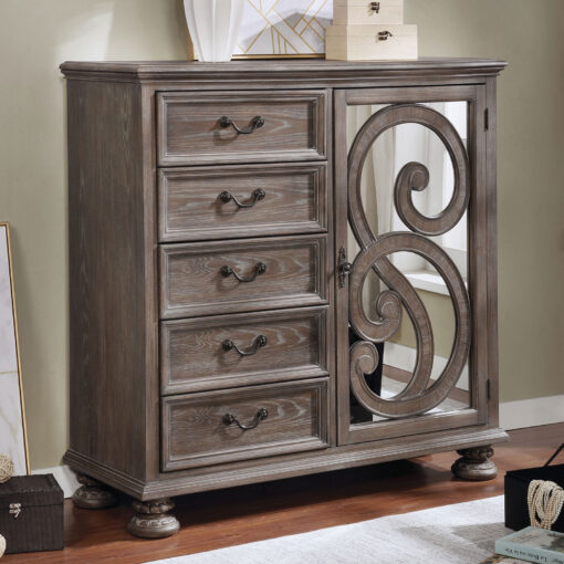 Lysandra Transitional Rustic Natural Armoire