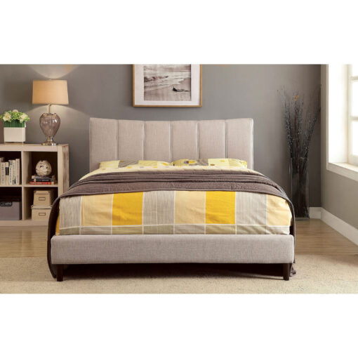 Ennis Contemporary Fully Upholstered Frame Bed