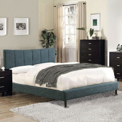 Ennis Contemporary Fully Upholstered Frame Bed - Image 2