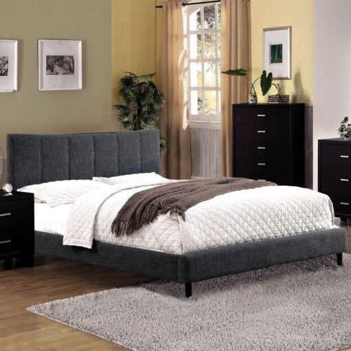 Ennis Contemporary Fully Upholstered Frame Bed - Image 3