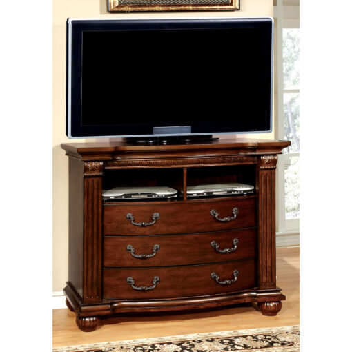 Grandom Traditional Solid Wood Cherry Media Chest