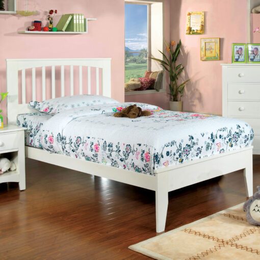 Pine Brook Transitional Solid Wood Paneled Headboard Bed - Image 2