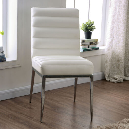 Cilegon Contemporary White Side Chair (2/CTN)