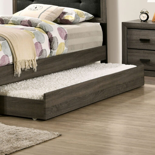 Roanne Transitional Solid Wood Gray Trundle Or Drawer