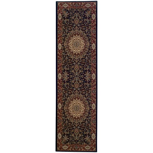 Ariana Traditional Oriental Blue/ Red Rectangle Rug - Image 2