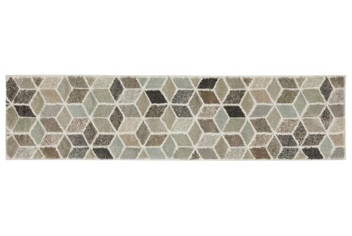 Cambria Casual Geometric Ivory/ Multi Rectangle Rug - Image 2