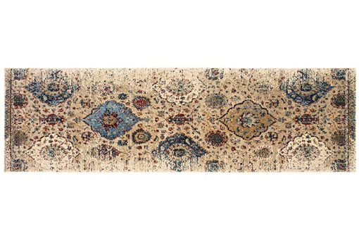 Empire Casual Floral Ivory/ Blue Rectangle Rug - Image 2