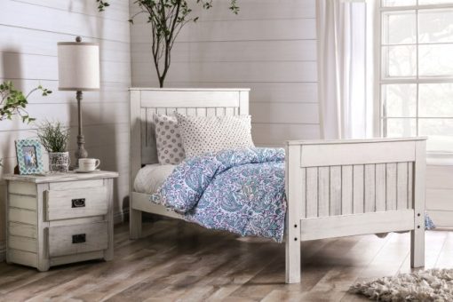 Rockwall Rustic Solid Pine Wood Panel Headboard & Footboard Bed - Image 2