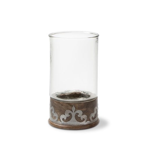 Park Hill Heritage Inlay Wood Candleholder