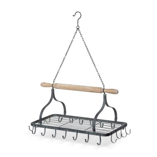 Park Hill Hanging Rolling Pin Pot Rack - Image 3