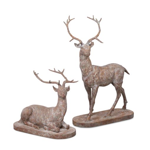 Park Hill Cast Iron Estate Stags - Set of 2 - Image 2