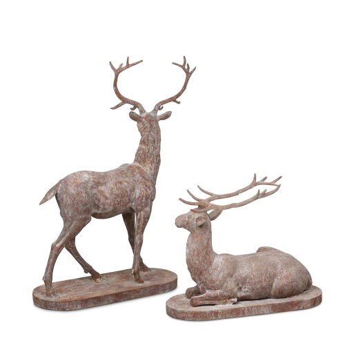 Park Hill Cast Iron Estate Stags - Set of 2 - Image 4