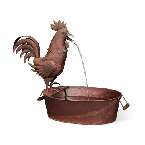 Park Hill Folk Art Rooster Fountain - Image 2