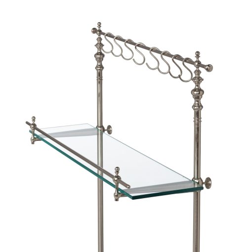 Park Hill Black Marble and Iron Bistro Rack - Image 5