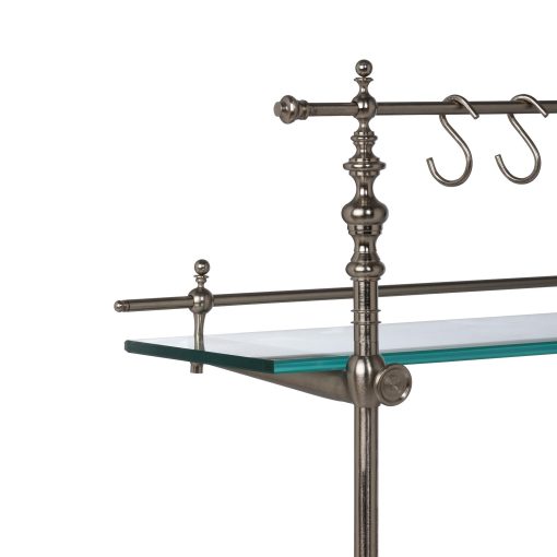 Park Hill Black Marble and Iron Bistro Rack - Image 7