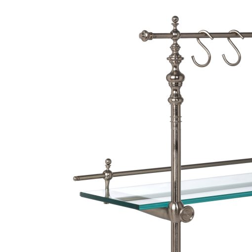 Park Hill Black Marble and Iron Bistro Rack - Image 8