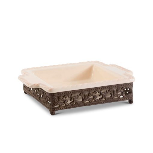 Park Hill Acanthus Stoneware Square 9" Baking Dish