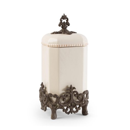 Park Hill Acanthus Stoneware Canister