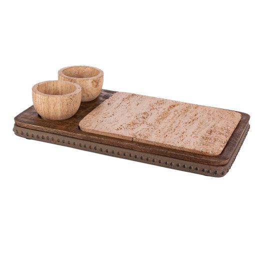 Park Hill Wood and Marble Charcuterie Server