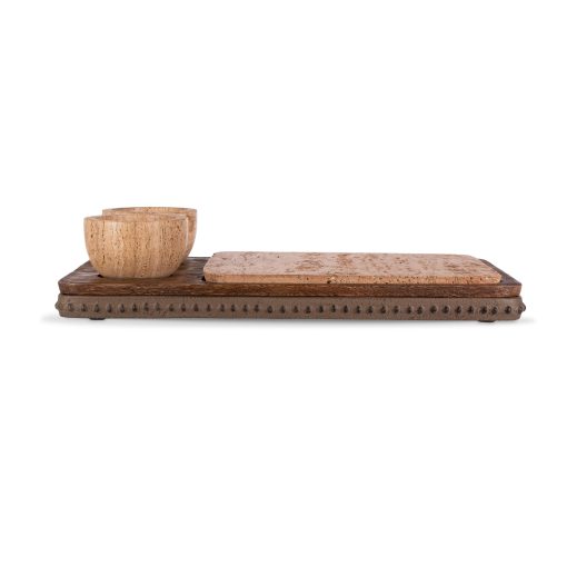 Park Hill Wood and Marble Charcuterie Server - Image 2