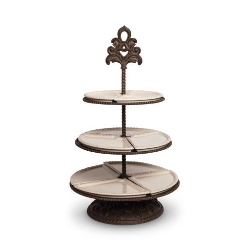 Park Hill Acanthus Pattern 3-Tiered Server