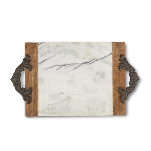 Park Hill Acanthus Marble Charcuterie Tray