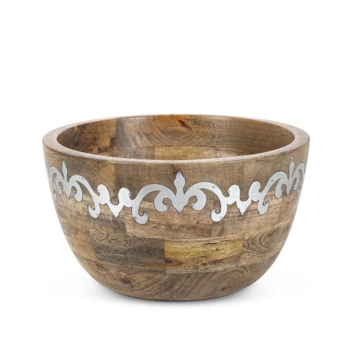 Park Hill Heritage Inlay Wood Deep Serving Bowl