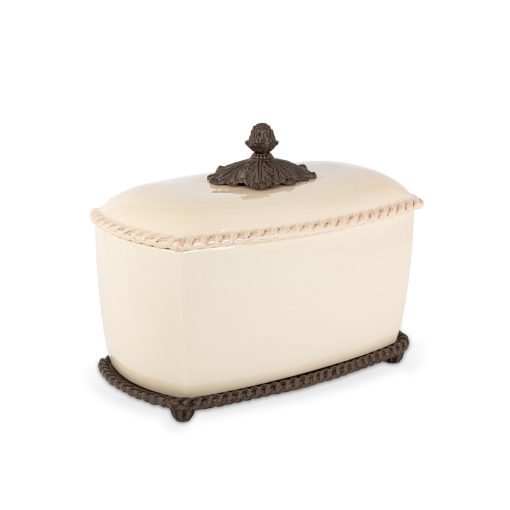 Park Hill Acanthus Stoneware Bread Box