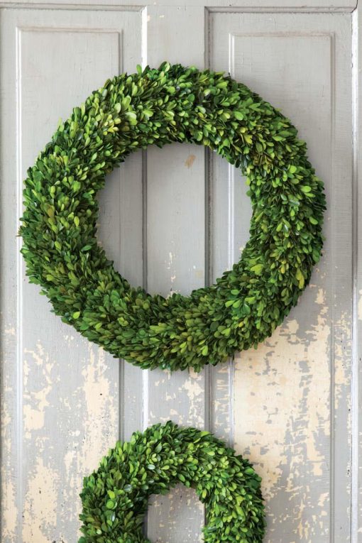 Park Hill Preserved Large Boxwood Wreath - Image 2