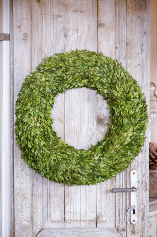 Park Hill Preserved Large Boxwood Wreath - Image 3