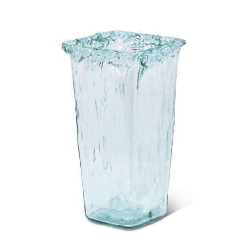 Park Hill Oceana Organic Glass Square Large Vase - Image 2