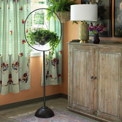 Park Hill Spherical Iron Plant Stand - Image 2