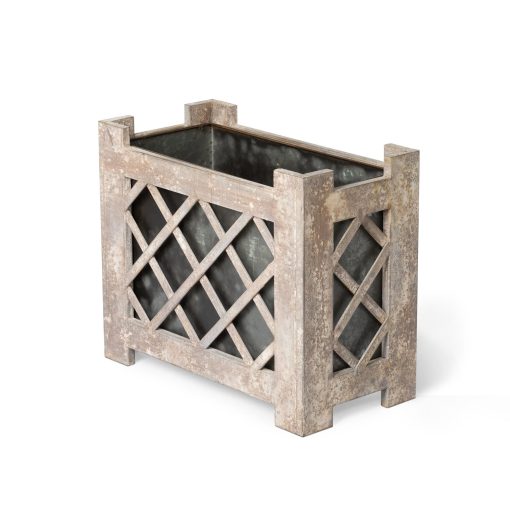 Park Hill Lattice Iron Garden Planter - Image 2