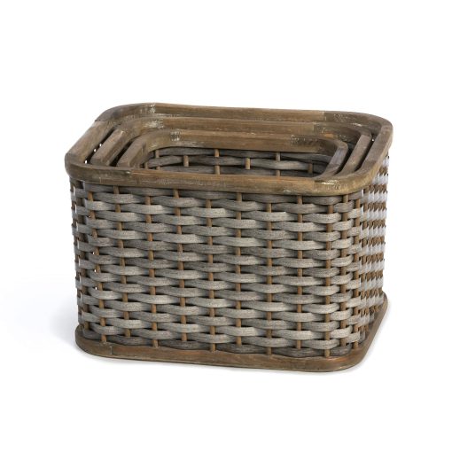 Park Hill Woven Storage Basket - Set of 3 - Image 2