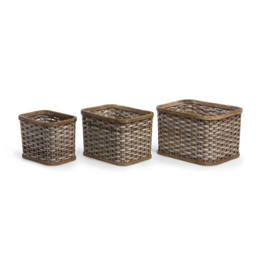 Park Hill Woven Storage Basket - Set of 3 - Image 3