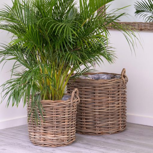 Park Hill Handwoven Rattan Floor Basket