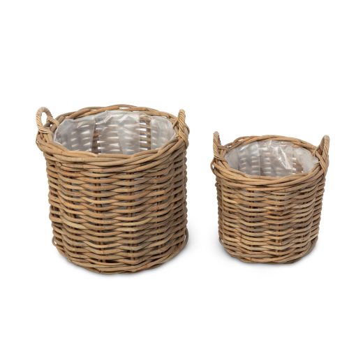 Park Hill Handwoven Rattan Floor Basket - Image 4